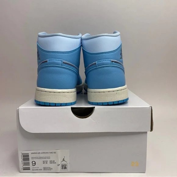 Nike Air Jordan 1 Retro Mid SE “Ice Blue/Powder Blue” 2023 - Picture 4 of 5